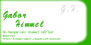 gabor himmel business card